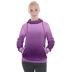 Purple Gradient Ombre Women s Hooded Pullover by SpinnyChairDesigns