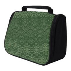 Boho Fern Green Pattern Full Print Travel Pouch (Small)