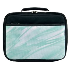 Biscay Green White Feathered Swoosh Lunch Bag