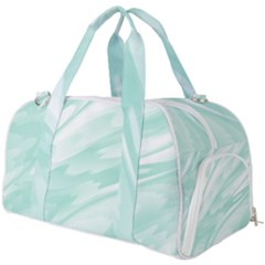 Biscay Green White Feathered Swoosh Burner Gym Duffel Bag