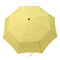 Boho Saffron Yellow Color Folding Umbrellas by SpinnyChairDesigns