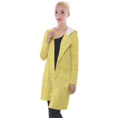 Boho Saffron Yellow Color Hooded Pocket Cardigan by SpinnyChairDesigns