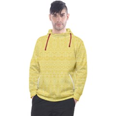 Boho Saffron Yellow Color Men s Pullover Hoodie by SpinnyChairDesigns