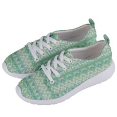 Boho Biscay Green Pattern Women s Lightweight Sports Shoes by SpinnyChairDesigns