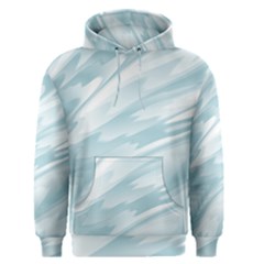 Light Blue Feathered Texture Men s Core Hoodie by SpinnyChairDesigns