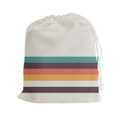 Classic Retro Stripes Drawstring Pouch (2xl)