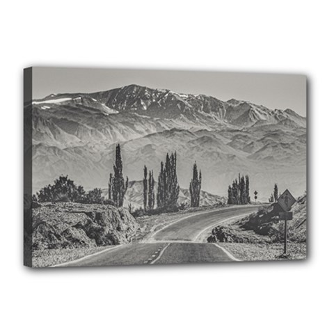 Deserted Landscape Highway, San Juan Province, Argentina Canvas 18  X 12  (stretched) by dflcprintsclothing