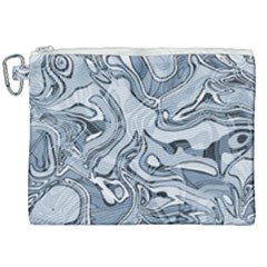 Faded Blue Abstract Art Canvas Cosmetic Bag (xxl) by SpinnyChairDesigns