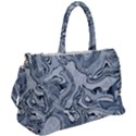 Faded Blue Abstract Art Duffel Travel Bag View2