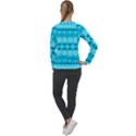 Boho Aqua Blue Women s Long Sleeve Raglan Tee View2