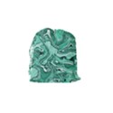 Biscay Green Swirls Drawstring Pouch (Small) View2