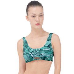 Biscay Green Swirls The Little Details Bikini Top by SpinnyChairDesigns