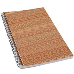 Boho Fancy Peach  5 5  X 8 5  Notebook by SpinnyChairDesigns