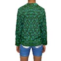 Leaf Forest And Blue Flowers In Peace Kids  Long Sleeve Swimwear View2