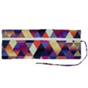 Colorful Geometric  Roll Up Canvas Pencil Holder (M) View2