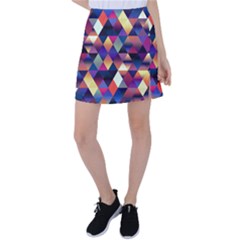 Colorful Geometric  Tennis Skirt by SpinnyChairDesigns