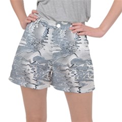 Faded Blue Grunge Ripstop Shorts by SpinnyChairDesigns