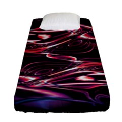 Abstract Art Swirls Fitted Sheet (single Size) by SpinnyChairDesigns