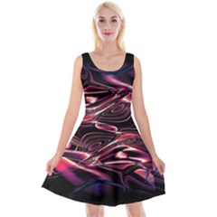 Abstract Art Swirls Reversible Velvet Sleeveless Dress by SpinnyChairDesigns