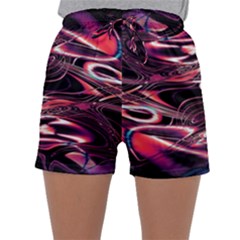 Abstract Art Swirls Sleepwear Shorts by SpinnyChairDesigns