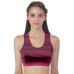 Dark Rose Pink Ombre  Sports Bra