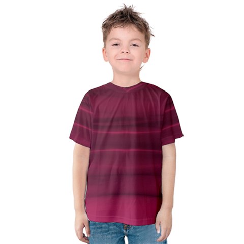 Dark Rose Pink Ombre  Kids  Cotton Tee by SpinnyChairDesigns