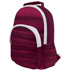 Dark Rose Pink Ombre  Rounded Multi Pocket Backpack