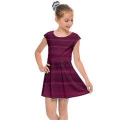 Dark Rose Pink Ombre  Kids  Cap Sleeve Dress