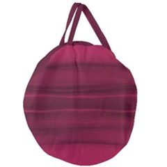 Dark Rose Pink Ombre  Giant Round Zipper Tote