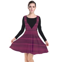 Dark Rose Pink Ombre  Plunge Pinafore Dress