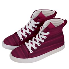 Dark Rose Pink Ombre  Men s Hi-top Skate Sneakers by SpinnyChairDesigns