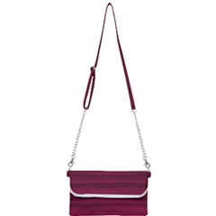 Dark Rose Pink Ombre  Mini Crossbody Handbag by SpinnyChairDesigns