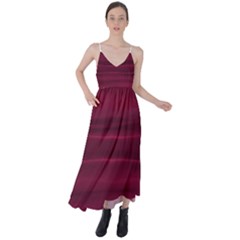 Dark Rose Pink Ombre  Tie Back Maxi Dress