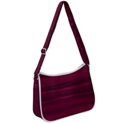 Dark Rose Pink Ombre  Zip Up Shoulder Bag