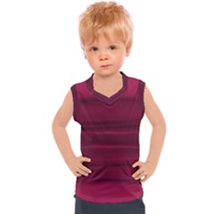 Dark Rose Pink Ombre  Kids  Sport Tank Top