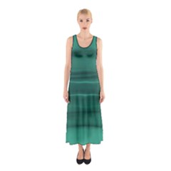 Biscay Green Ombre Sleeveless Maxi Dress by SpinnyChairDesigns