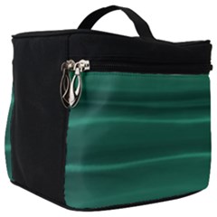 Biscay Green Ombre Make Up Travel Bag (big) by SpinnyChairDesigns