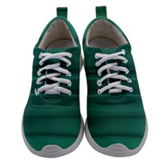 Biscay Green Ombre Athletic Shoes by SpinnyChairDesigns