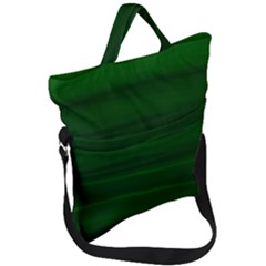 Emerald Green Ombre Fold Over Handle Tote Bag by SpinnyChairDesigns