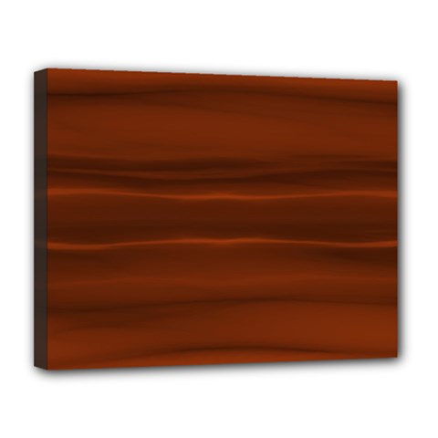 Cinnamon And Rust Ombre Canvas 14  X 11  (stretched) by SpinnyChairDesigns