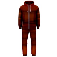 Cinnamon And Rust Ombre Hooded Jumpsuit (men)  by SpinnyChairDesigns