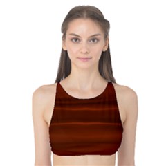 Cinnamon And Rust Ombre Tank Bikini Top by SpinnyChairDesigns