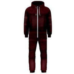 Burgundy Wine Ombre Hooded Jumpsuit (men)  by SpinnyChairDesigns