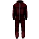 Burgundy Wine Ombre Hooded Jumpsuit (Men)  View1