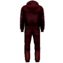 Burgundy Wine Ombre Hooded Jumpsuit (Men)  View2