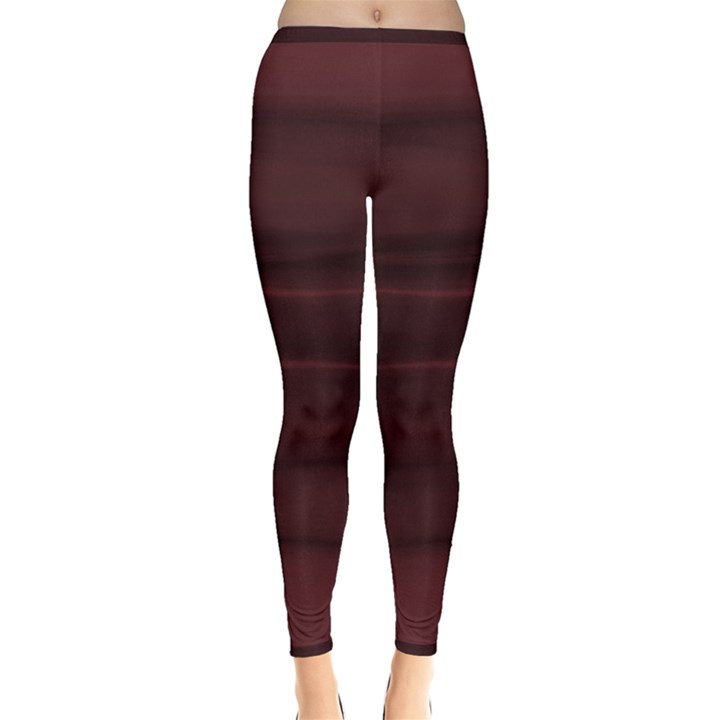 Burgundy Wine Ombre Inside Out Leggings