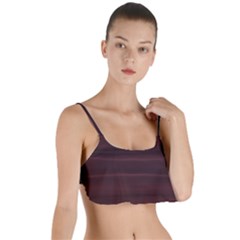 Burgundy Wine Ombre Layered Top Bikini Top  by SpinnyChairDesigns