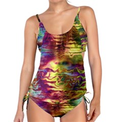 Electric Tie Dye Colors Tankini Set by SpinnyChairDesigns