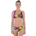 Electric Tie Dye Colors Criss Cross Bikini Set View1