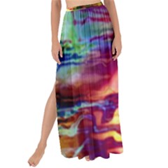 Electric Tie Dye Colors Maxi Chiffon Tie-up Sarong by SpinnyChairDesigns